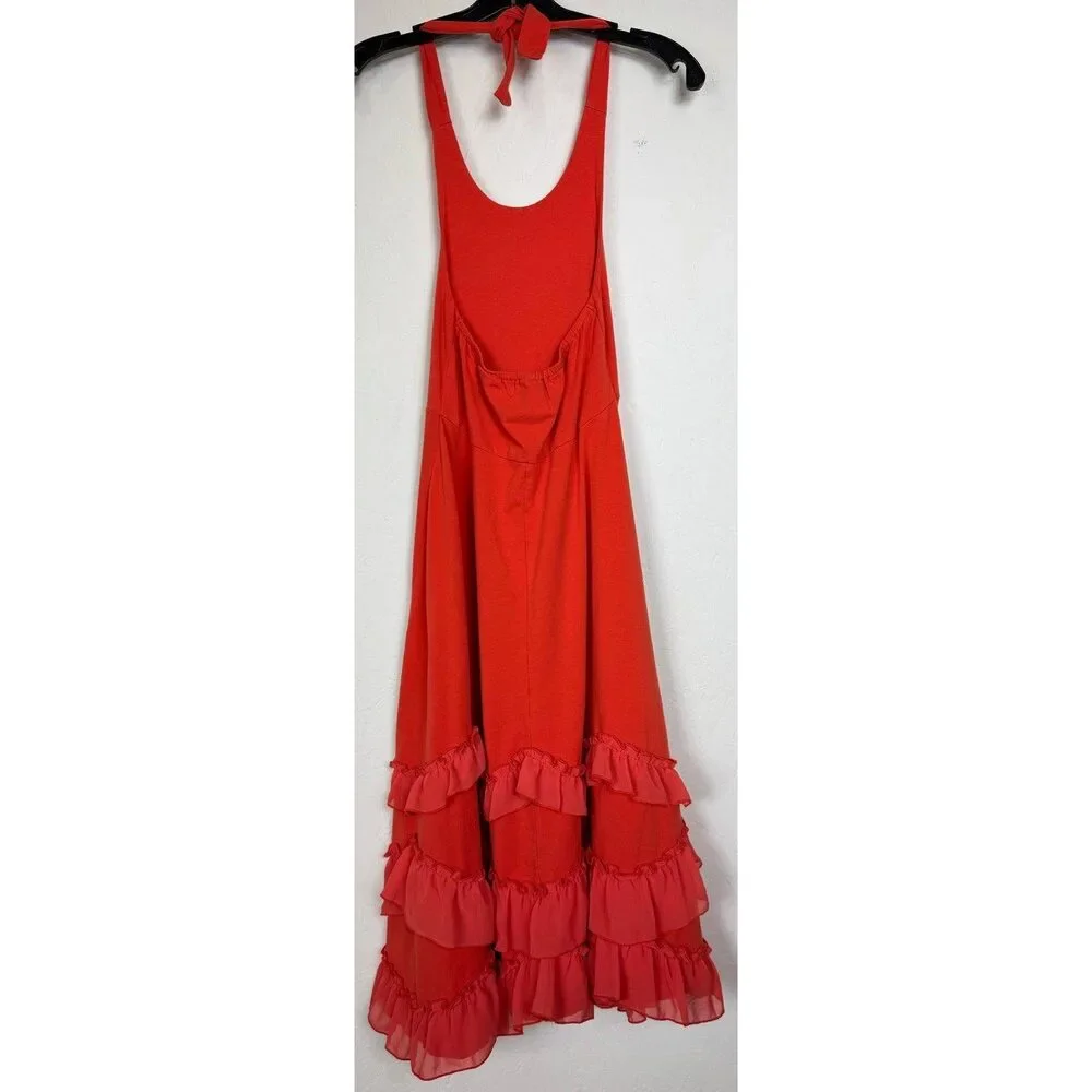Flowersak orange halter